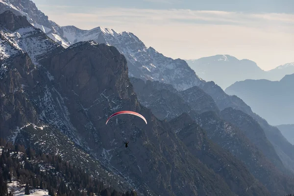 stock image Pinzolo in winter sunny day. Val Rendena dolomites  Italian alps, Trentino Italy.