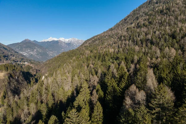 Cidade Montanha Italiana Berguzzo Alpes Adamello Brenta Park Dolomites Itlian — Fotografia de Stock