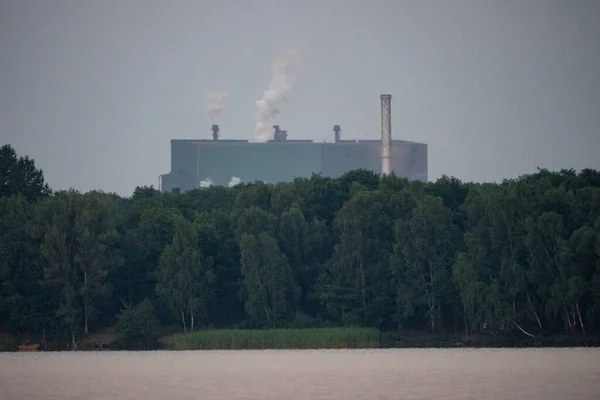 Průmyslová Ocelárna Železárna Hutní Zařízení Ocelárny Těžký Průmysl Evropě Znečištění — Stock fotografie