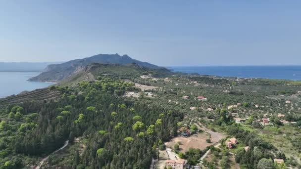 Drohnenaufnahme Von Jasons Biss Auf Der Griechischen Insel Zakinthos Gerakas — Stockvideo