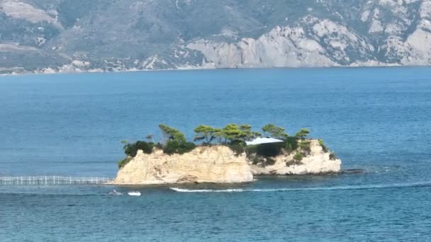 Veduta Aerea Drone Cameo Wedding Island Zante Grecia Isola Greca — Video Stock