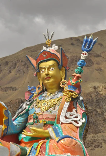 Gros Plan Statue Guru Padmasambhava Dans Village Sani Padum Vallée — Photo