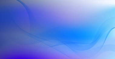 Panoramik mavi ışık soyut stil çoklu arkaplan dalgalı çizgiler - Vektör illüstrasyonu