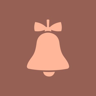 Kutlama çanı, Noel Yeni Yıl elementi - Vektör illüstrasyonu