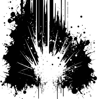 Soyut doku arka planı siyah beyaz grunge - Vektör illüstrasyonu