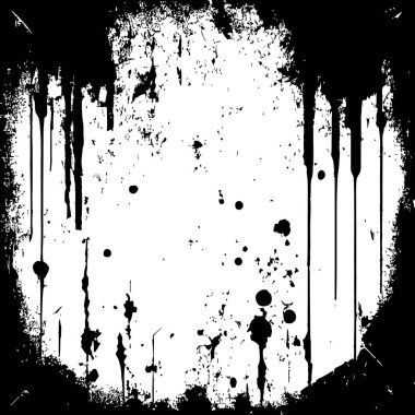 Soyut doku arka planı siyah beyaz grunge - Vektör illüstrasyonu