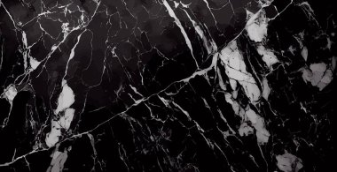 Siyah mermer desen tasarımı, koyu mermer yüzey, eğri altın çizgiler, soyut panoramik arkaplan tasarımı - Vektör illüstrasyonu