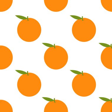 İzole edilmiş beyaz arka planda turuncu, pürüzsüz desen vektör dosyası. Duvar kağıdı, ev dekorasyonu, sanat, baskı, ambalaj tasarımı, moda vs. için kullanılabilir..