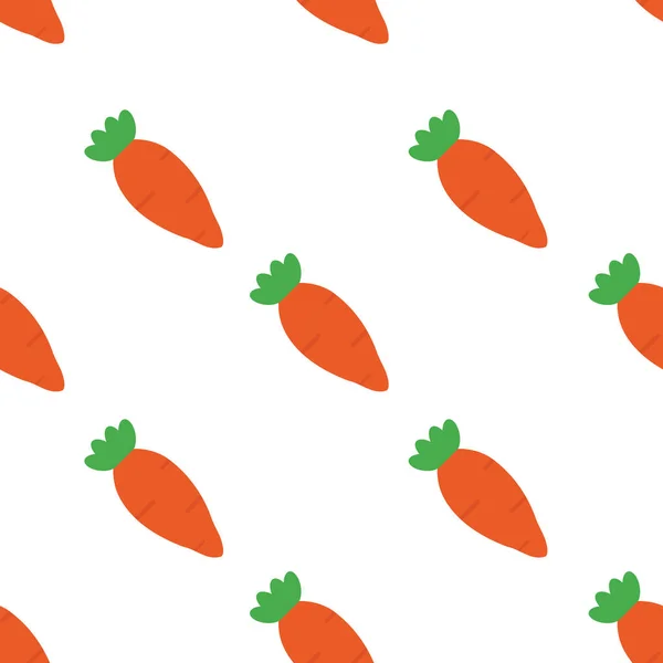 İzole edilmiş beyaz arka planda havuç desensiz vektör dosyası. Duvar kağıdı, ev dekorasyonu, sanat, baskı, ambalaj tasarımı, moda vs. için kullanılabilir..