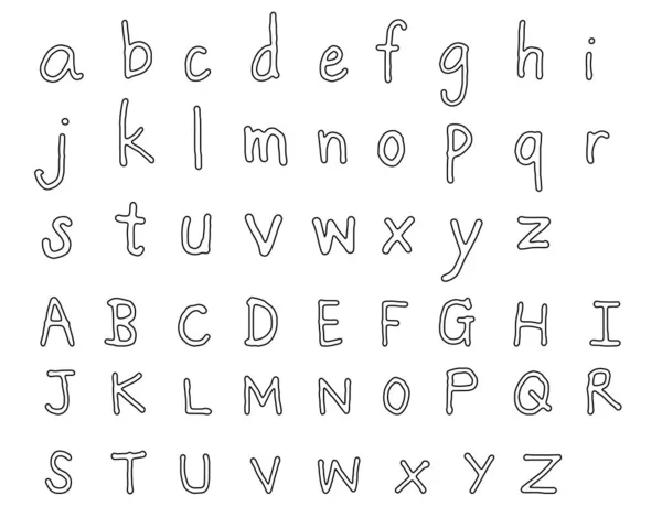 A 'dan Z' ye kadar olan küçük harfleri özetle.