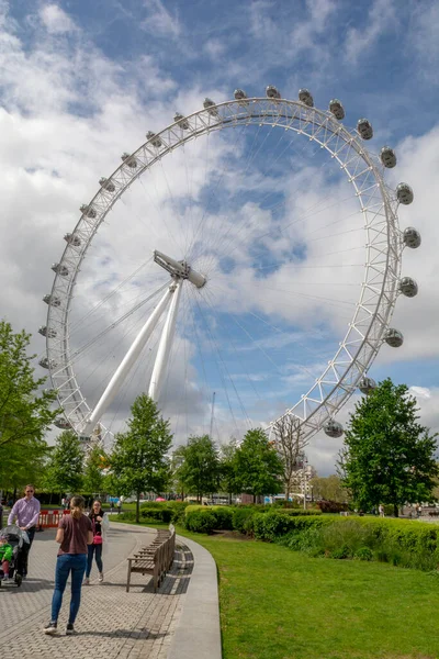 Лондон Великобритания Мая 2023 Года Лондонский Глаз Колесо Тысячелетия Колесо — стоковое фото