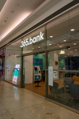 Bratislava, Slovakia - July, 15, 2023 : 365 bank branch in the Eurovea shopping mall in Bratislava. Slovakia.