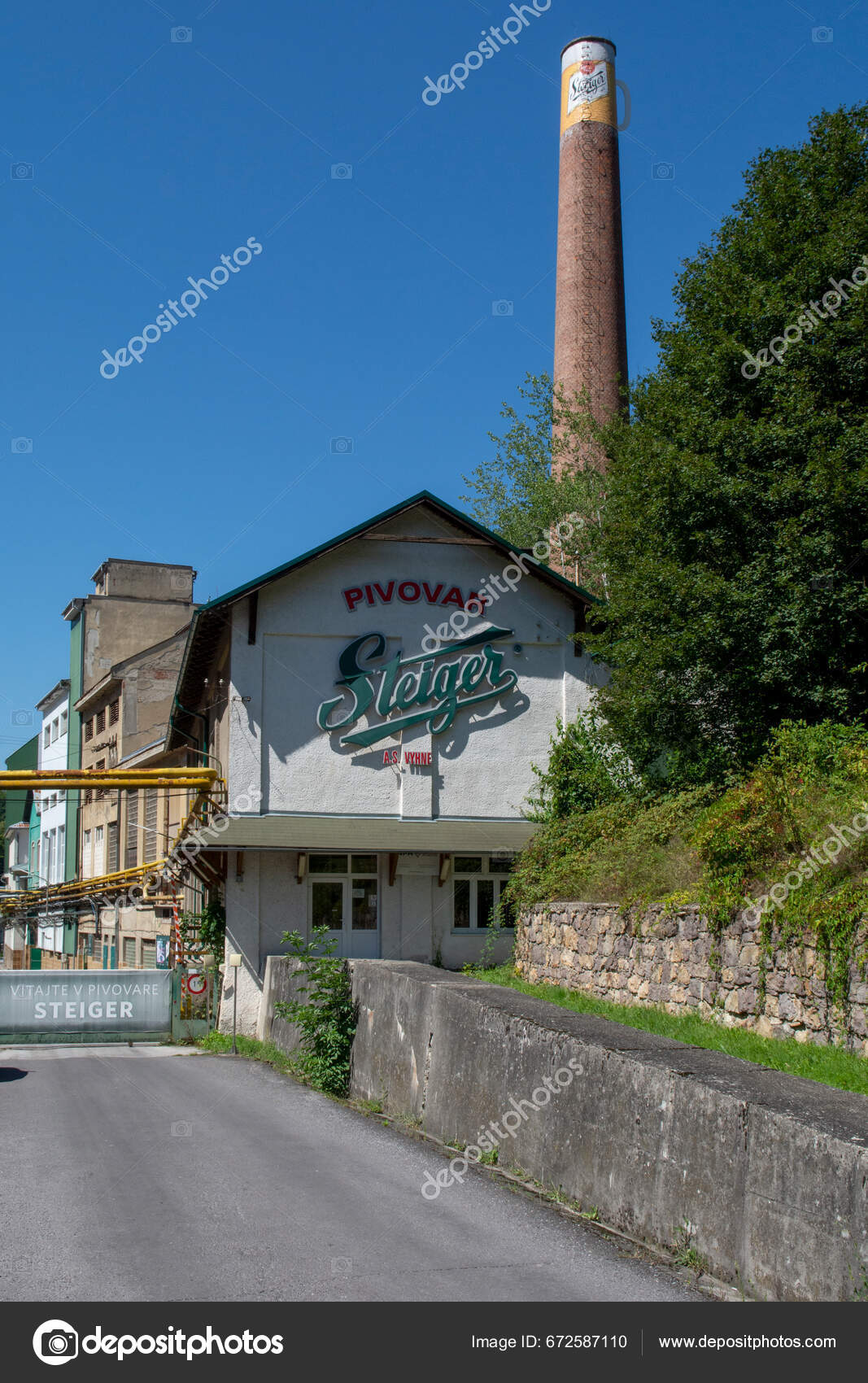 Vyhne Slovakia August 2023 Steiger Brewery Pivovar Steiger Vyhne