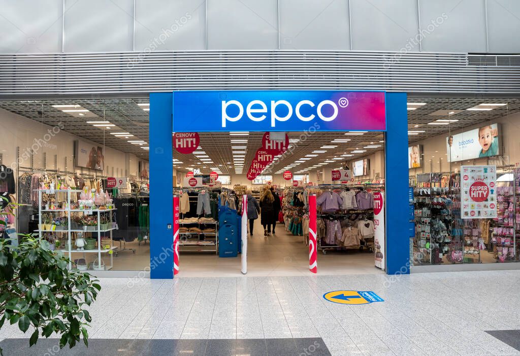 Nitra, Slovakia - February, 24, 2024 : Pepco shop Sign. Brand logo. European chain of discount stores.