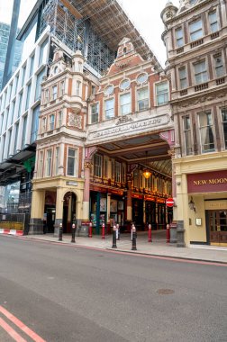 Londra, İngiltere - 24 Mart 2024: Leadenhall Market, Londra. İngiltere.