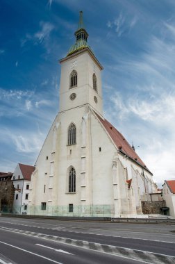 St. Martin Katedrali (Katedrala svateho Martina). Bratislava 'da bir kilise. Slovakya.