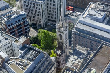 London, UK - May, 10, 2023 : St. Dunstan in the East Church Garden and Ruins. London. UK. clipart