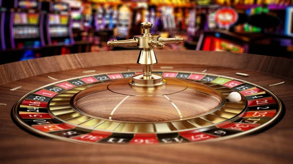 Roulette Wheel Ball Betting Concept Illustration — Stock Photo, Image