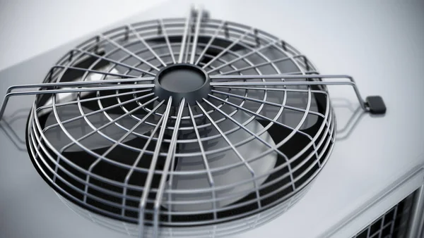 Ventilator Fan Detail Industrial Air Conditioner Unit Illustration — Stock Photo, Image