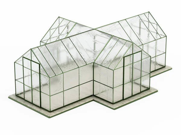 Greenhouse isolated on transparent background. 3D illustration.