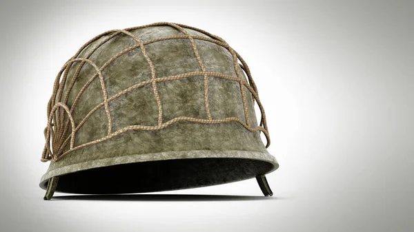 Weltkrieg Helm Isoliert Auf Weißem Hintergrund Illustration — Stockfoto