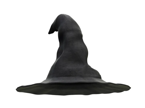 Beyaz Arka Plan Üzerinde Izole Cadı Şapka Çizim — Stok fotoğraf
