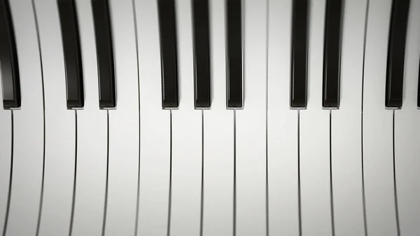 Bianco Nero Astratto Pianoforte Tasti Sfondo Illustrazione — Foto Stock