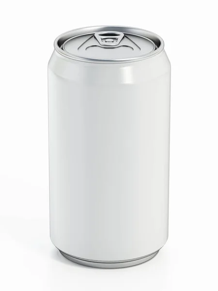 Branco 330Ml Refrigerante Pode Mockup Pacote Branco Para Seus Próprios — Fotografia de Stock