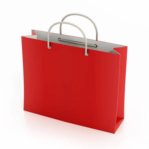 Shopping Bag Isolated White Background Illustration — Stock Photo, Image