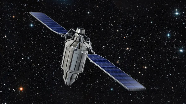 衛星は 白い背景で隔離 イラストレーション — ストック写真