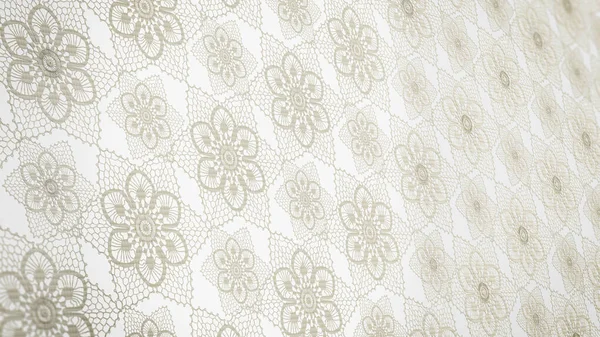 Seamless pattern formed with lace. 3D illustration.
