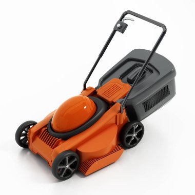 Genel çim taşıyıcı beyaz arka planda izole edilmiş. 3B illüstrasyon.