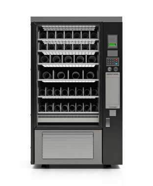 Otomat beyaz arka planda izole edilmiş. 3B illüstrasyon.