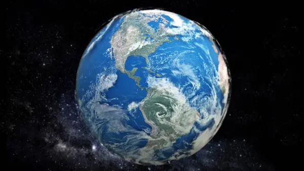 Earth Space Cloud Map Illustration ロイヤリティフリーのストック写真