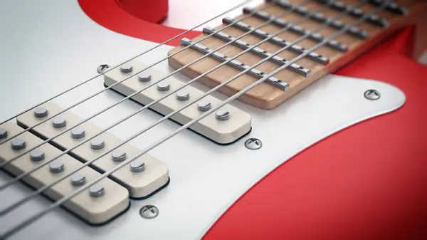 Electric Guitar Detail Dof Effect Illustration — Stock Photo, Image