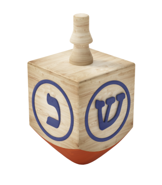 Menorah beyaz mumlarla izole edilmiş