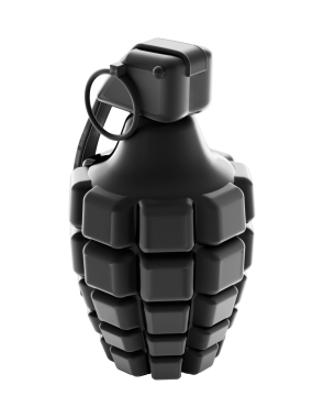 El bombası üzerinde beyaz izole