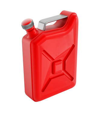 Benzin simgesi beyazda izole edilebilir