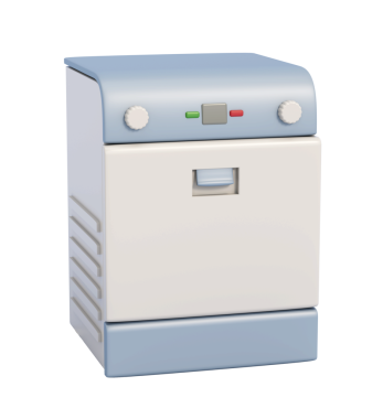 modern ofis yazıcısı beyaz arkaplanda izole edildi