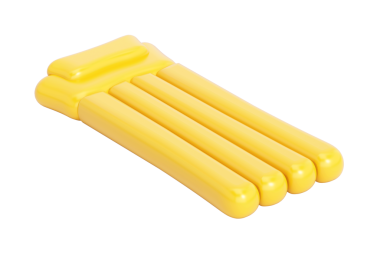 Sarı plastik şilte. 3d oluşturma