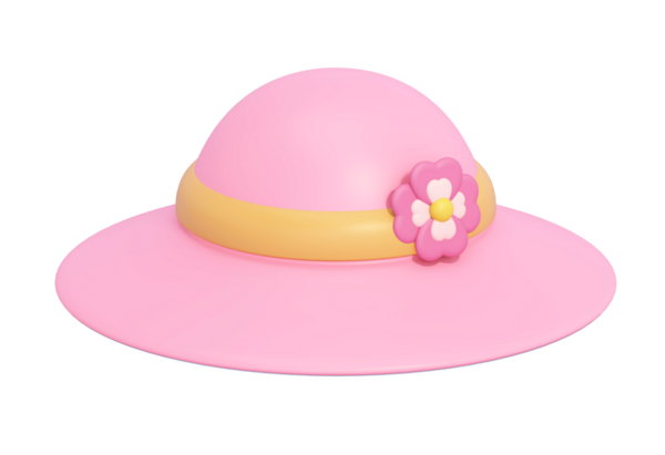 Altın şapkalı pembe paskalya yumurtası