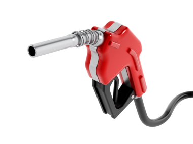 Kırmızı gaz başlığı beyaz arkaplanda izole edildi.