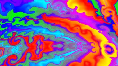 Mandala 3D Kaleydoskop Psikedelik Seyahat Geleneksel Bilinç Meditasyonu Tüneli Modeli Görüntü Rahatlatıcı Etnik Renkli Şablon