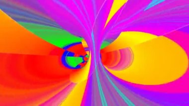 Mandala 3D Kaleydoskop Psikedelik Seyahat Geleneksel Bilinç Meditasyonu Tüneli Modeli Görüntü Rahatlatıcı Etnik Renkli Şablon