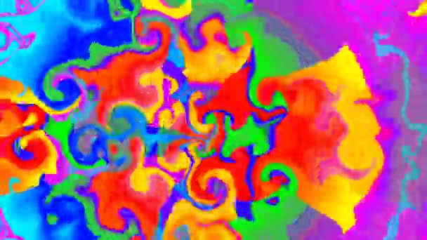Mandala Kaleydoskop Psikedelik Seyahat Geleneksel Bilinç Meditasyonu Tüneli Modeli Görüntü — Stok video