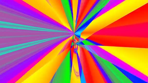 曼达拉3D万花筒无缝环路心理迷幻未来传统隧道模式意识冥想背景视频放松民族色彩模式 — 图库视频影像