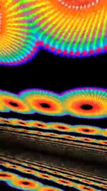 Mandala 3D Kaleydoskop Psikedelik Seyahat Geleneksel Bilinç Meditasyonu Tüneli Modeli Görüntü Rahatlatıcı Etnik Renkli Şablon