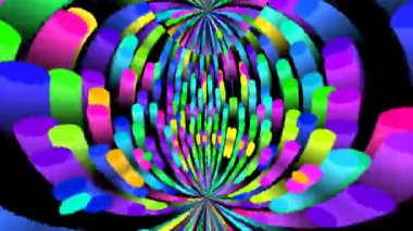 Görüntü stop motion animasyon grafik illüstrasyon mandala arkaplan geometrik kaleydoskop şekil soyut tam renk