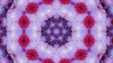 Görüntü stop motion animasyon grafik illüstrasyon mandala arkaplan geometrik kaleydoskop şekil soyut tam renk