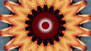 Görüntü stop motion animasyon grafik illüstrasyon mandala arkaplan geometrik kaleydoskop şekil soyut tam renk